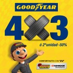 EN CONFORTAUTO 4X3 EN GOODYEAR O 2ª UNIDAD AL 50%