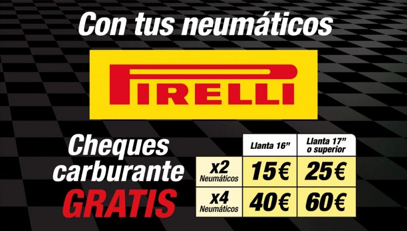 CONFORTAUTO Y JORDI HURTADO REGALAN HASTA 60€ EN COMBUSTIBLE CON PIRELLI