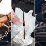 Mirar el nivel de aceite del coche