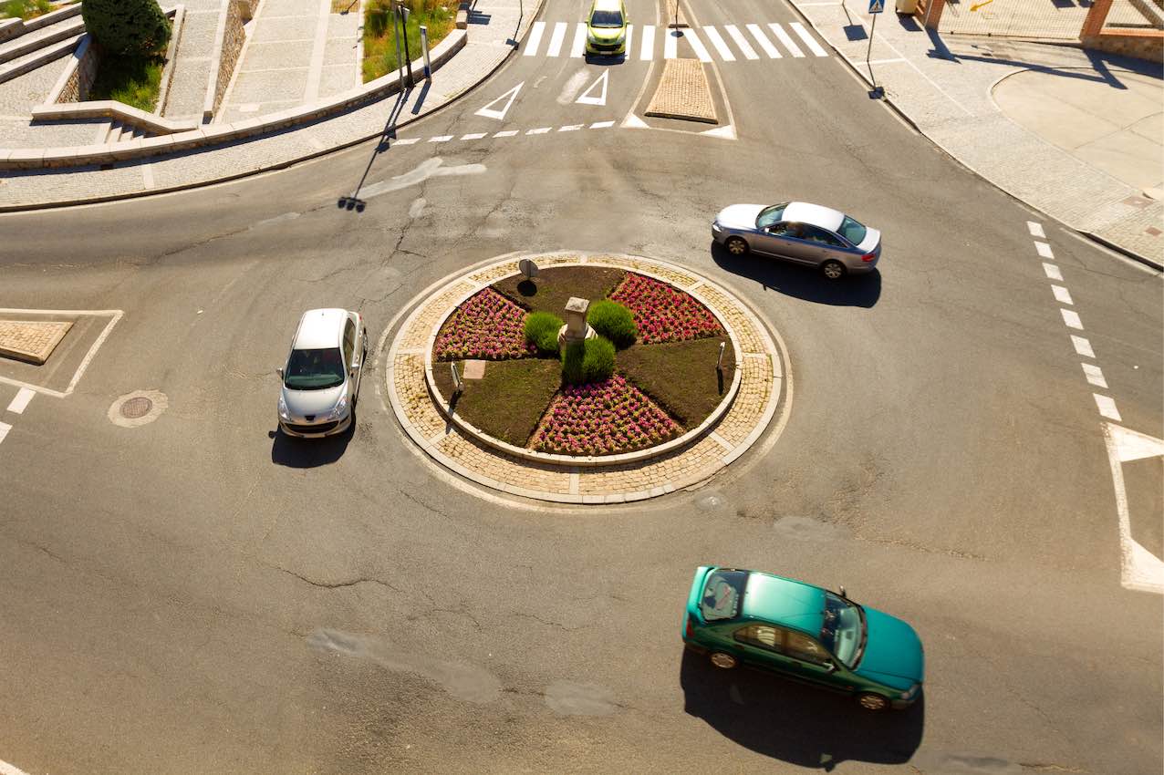 Intermitentes en las rotondas