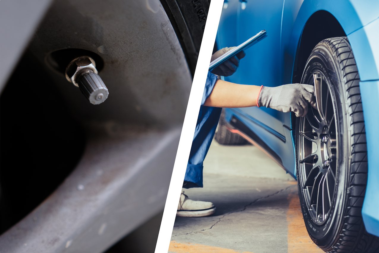 cambiar la válvula del neumático