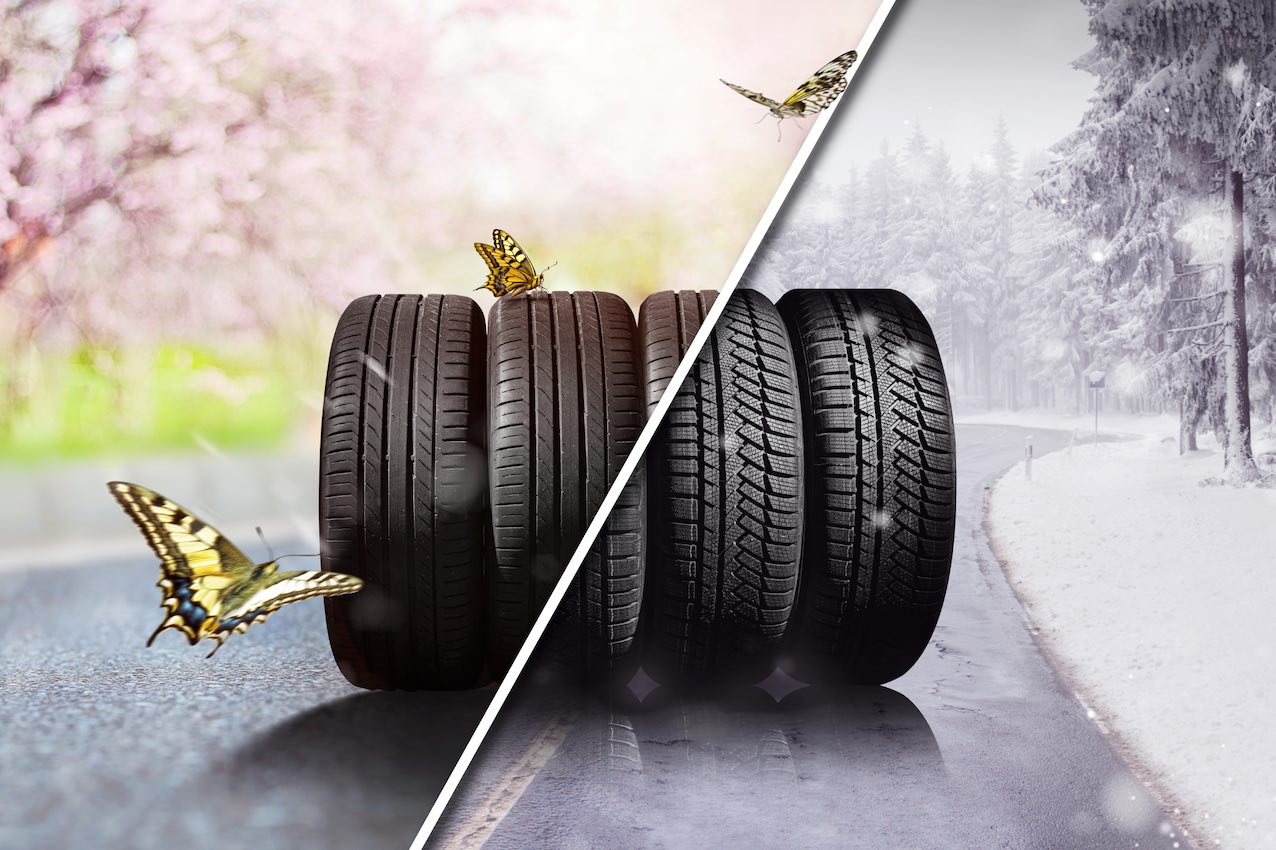 Llevar neumáticos de verano en invierno