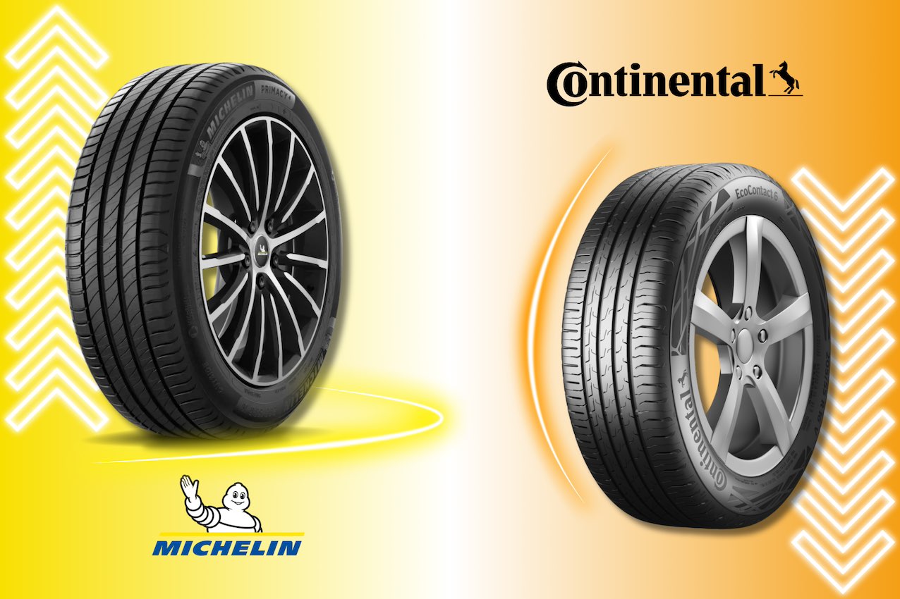Neumáticos para coches eléctricos Michelin y Continental