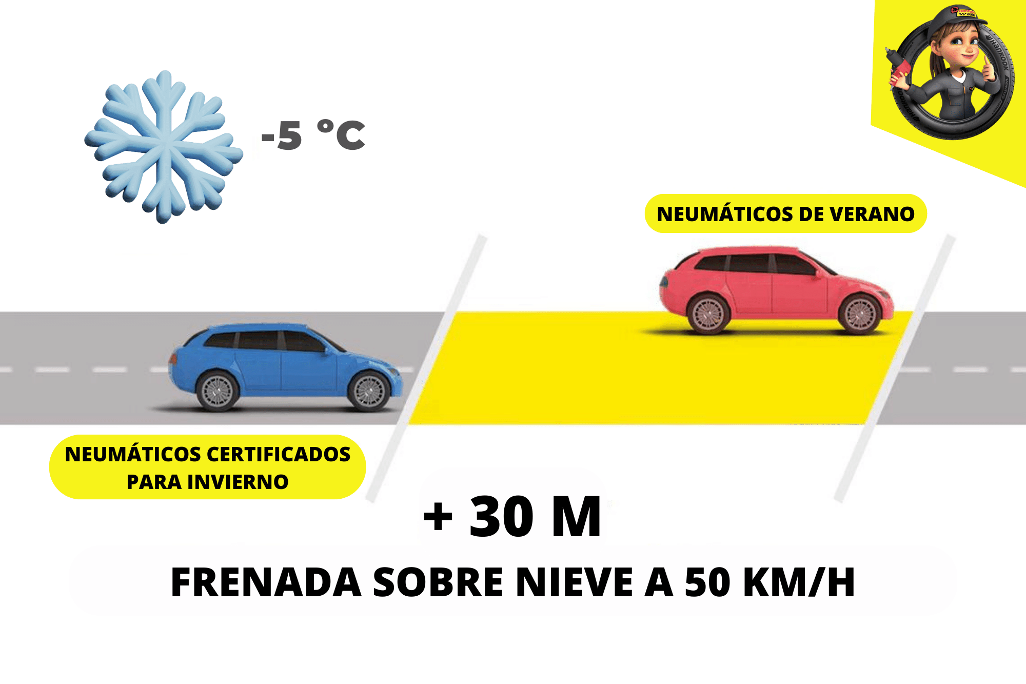 Gráfico de neumático de verano
